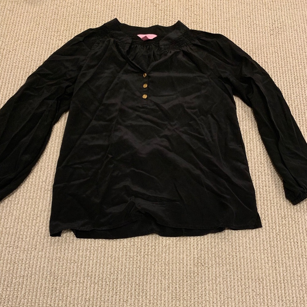 Lilly pullitzer XS/S Black Elsa Top